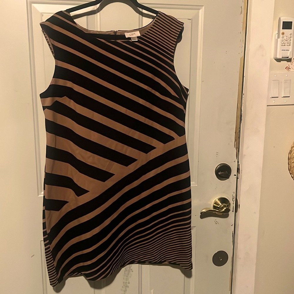 Brown Black Dress